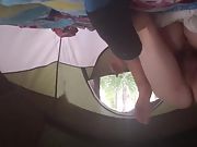 Amateur couple camping hard fuck